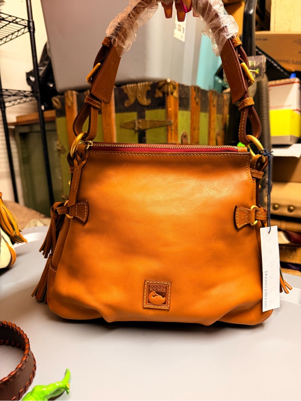 Dooney & Bourke Cognac Tegan 30